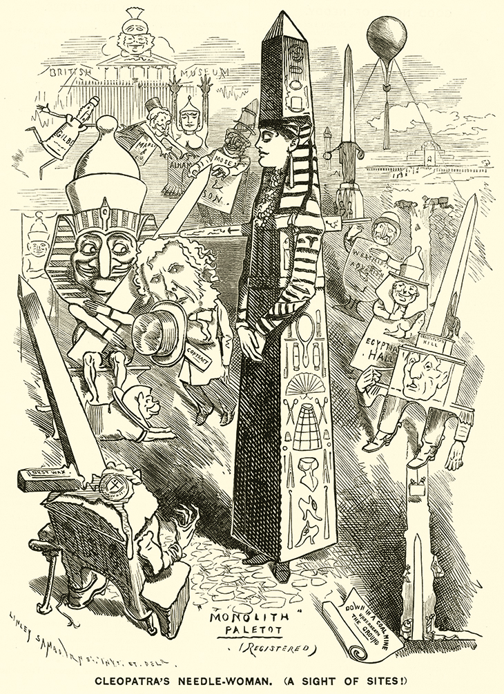 Cleopatra’s Needle-Woman, (A Sight of Sites), published in Punch, 3 November, 1877. Photo: © Look and Learn/George Collection/Bridgeman Images