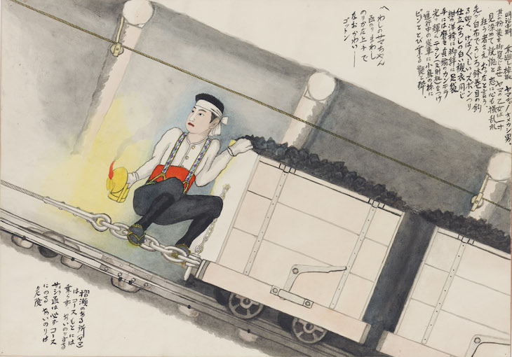Transport Man: The Number One Dresser in the Pit in the Mid-Meiji Era (1856–1912) (n.d.), Sakubei Yamamoto.