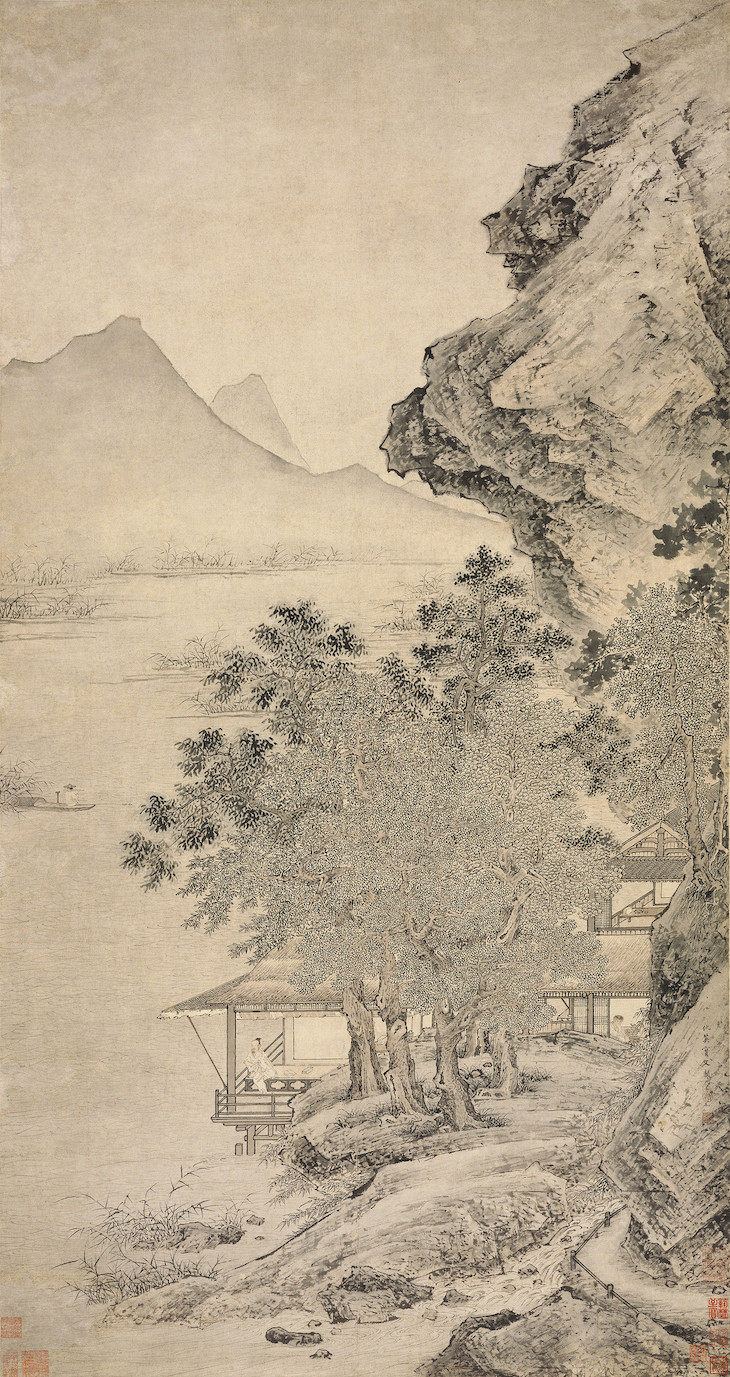 Fisherman’s Flute Heard over a Lake (c. 1545–52), Qiu Ying.