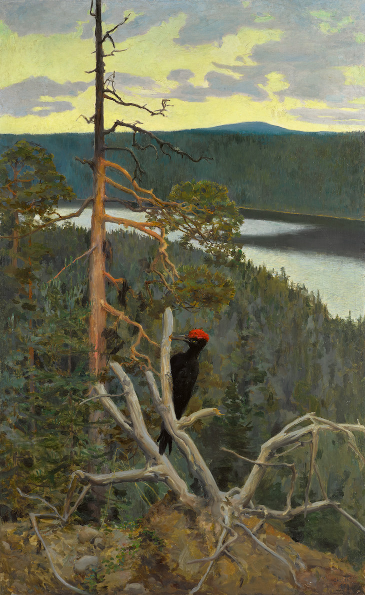 Palokärki (Great Black Woodpecker or Wilderness) (1892–94), Akseli Gallen-Kalela.