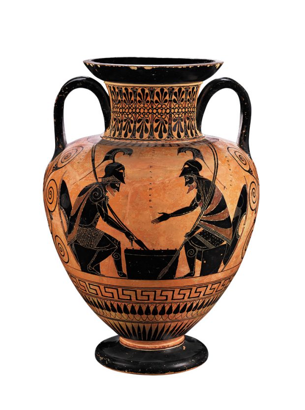 Black-figure amphora (c. 530–520 BC), attributed to the Lysippides Painter, Greek, Attic. The British Museum, London. Photo: © The Trustees of the British Museum, London