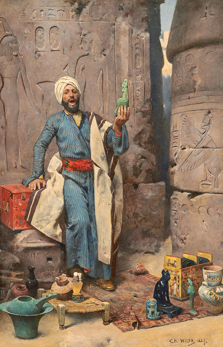 The Egyptian Antiques Seller (1884), Charles Wilda. Courtesy Sotheby's