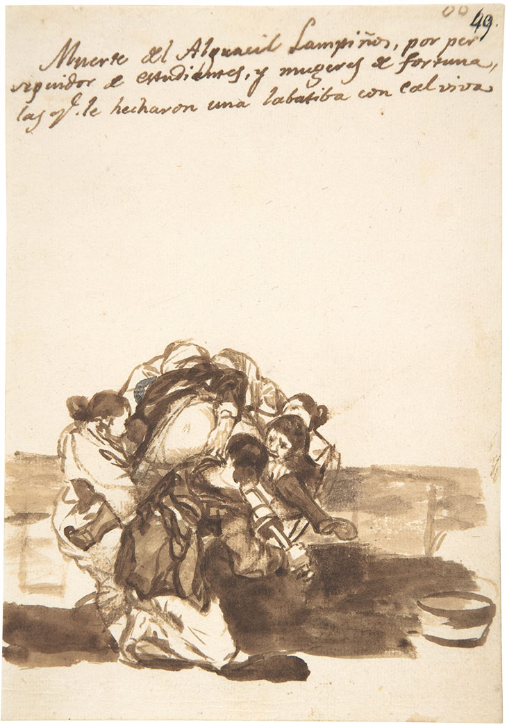 Death of the constable Lampiños […] (1812–20), Francisco de Goya. Metropolitan Museum of Art, New York
