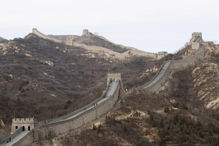 The Badaling section of the Great Wall of China.