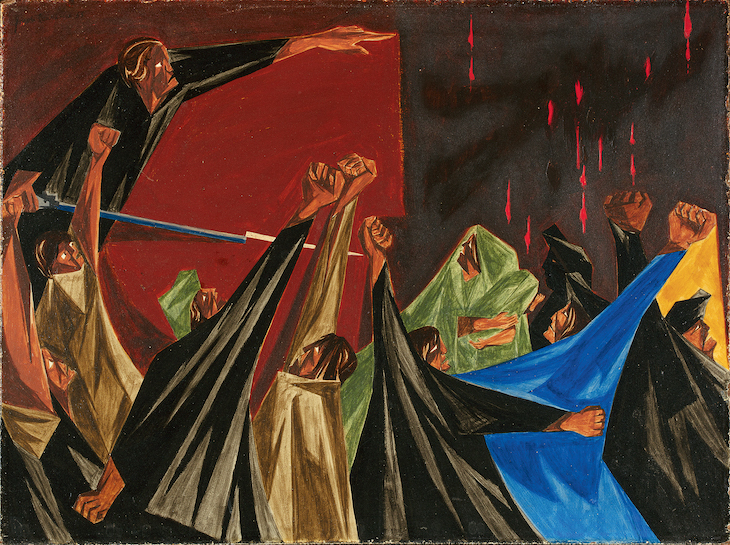 ...is life so dear or peace so sweet as to be purchased at the price of chains and slavery? — Patrick Henry, 1775 (1954), Panel 1 from Struggle: From the History of the American People (1954–56), Jacob Lawrence.