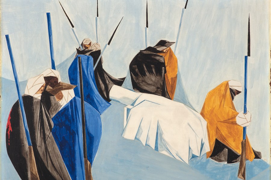 he summer soldier and the sunshine patriot will, in this crisis, shrink from the service of his country. —Thomas Paine, 1776 (1954), Panel 9 from Struggle: From the History of the American People (1954–56), Jacob Lawrence.