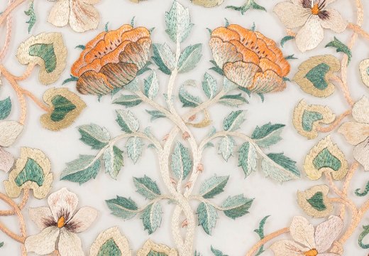 Maids of Honour (detail; c. 1890s), designed and worked by May Morris.