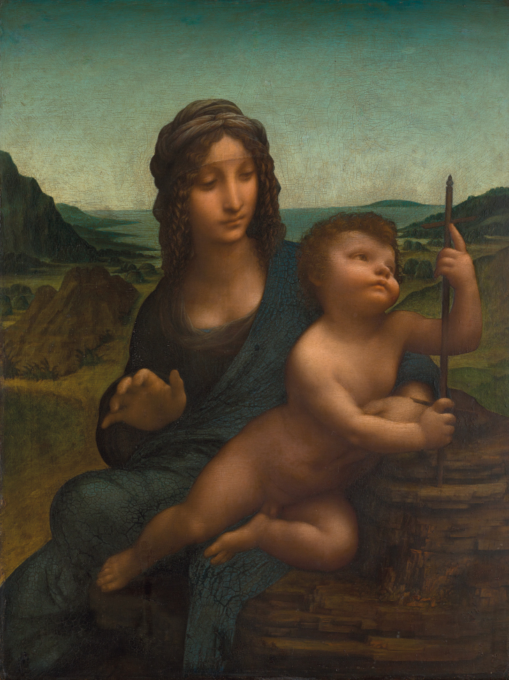 The Madonna of the Yarnwinder (c. 1500–01(?)), Leonardo da Vinci and workshop.