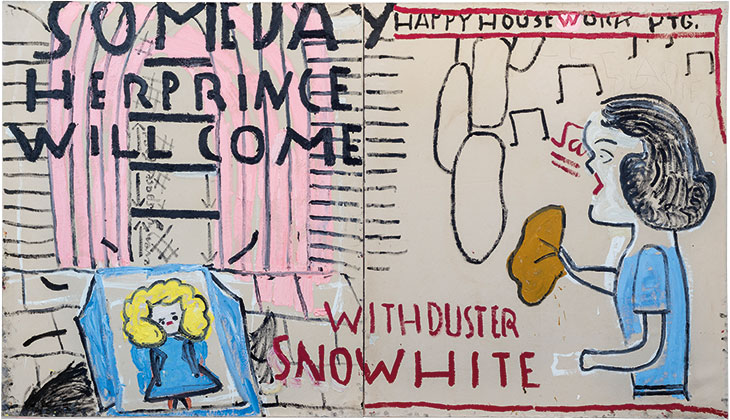 Snowwhite (3) with Duster (2018), Rose Wylie.