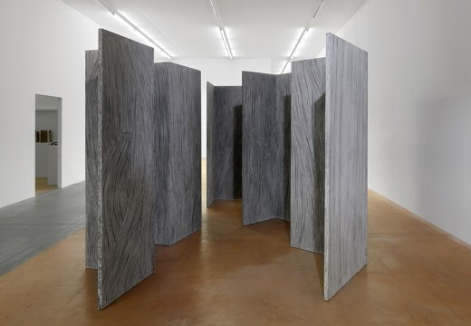Installation view of ‘Rosemarie Castoro’ at MAMCO Geneva.