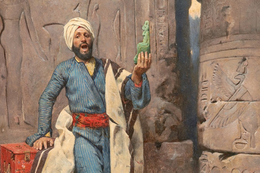 The Egyptian Antiques Seller, (1884), Charles Wilda.