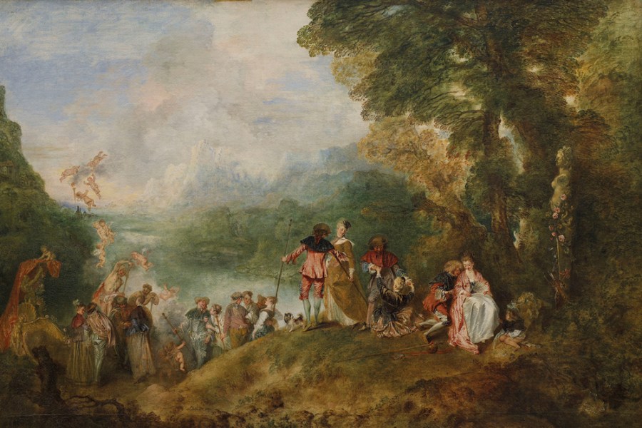 Pilgrimage to the Island of Cythera (1717), Antoine Watteau. Musée du Louvre, Paris, Photo: © Musée du Louvre, dist. RMN-Grand Palais