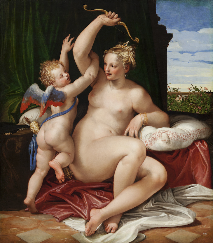 Venus Disarming Cupid (1550–55), Paulo Veronese.