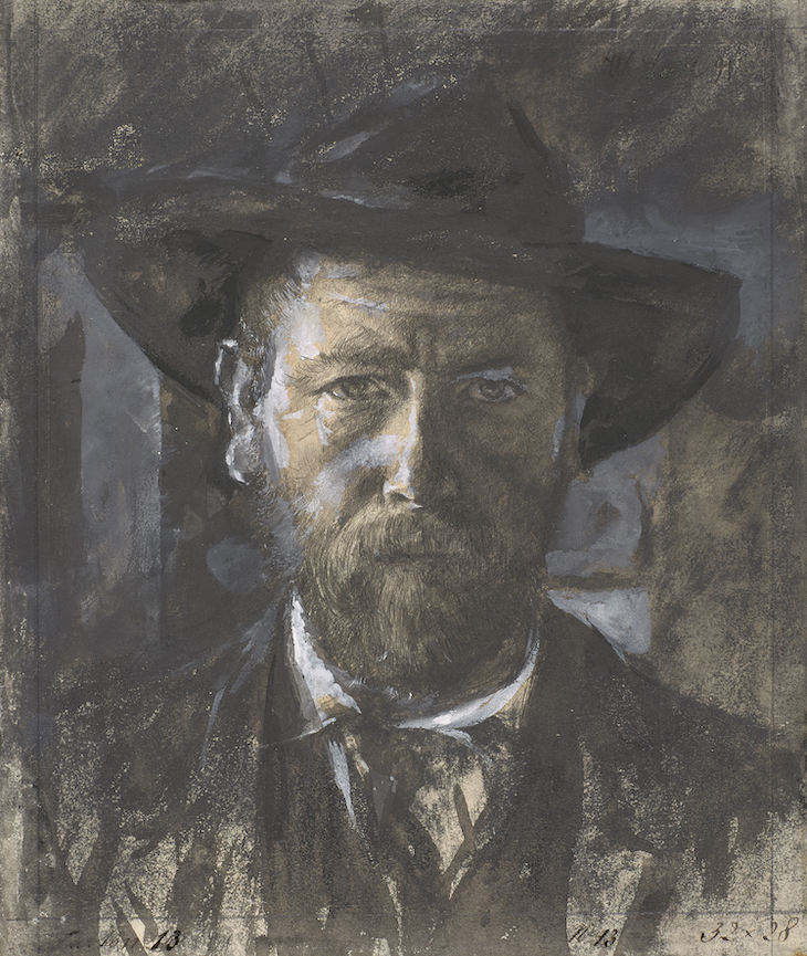 Self-portrait (1891), Wilhelm Leibl. 