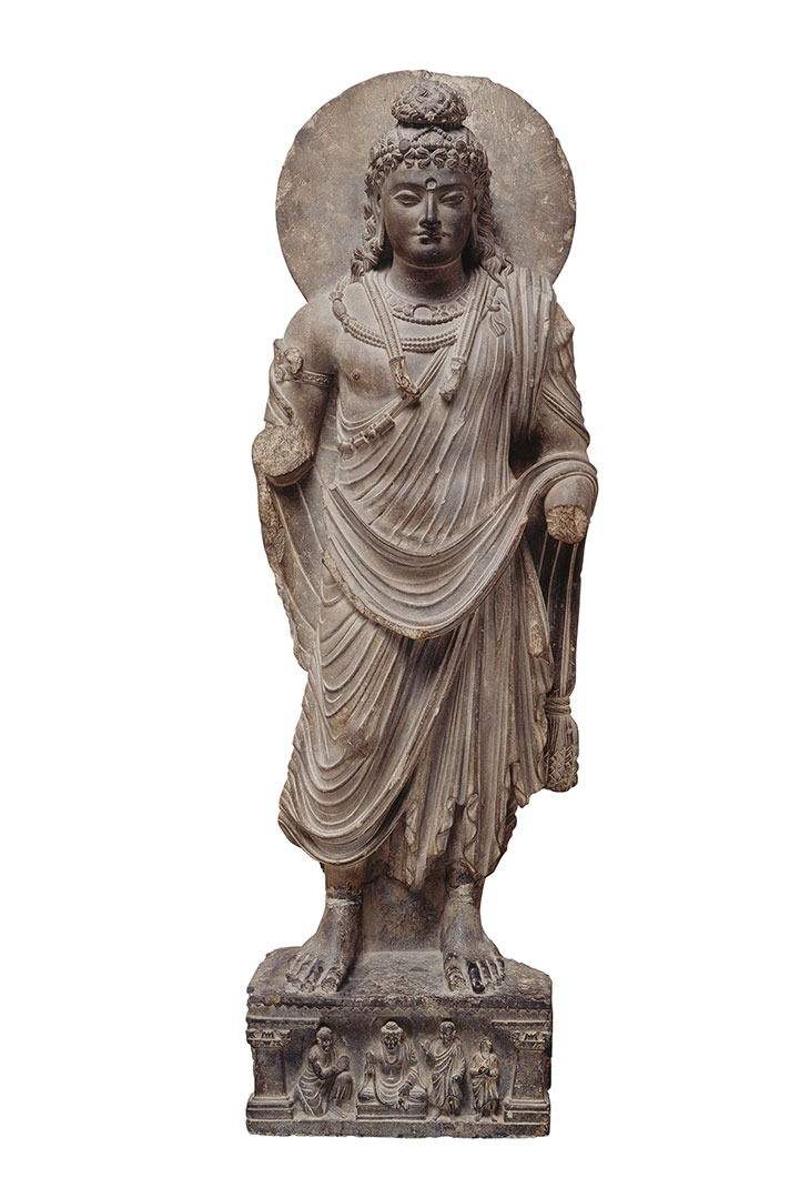Bodhisattva (c. mid 2nd–mid 3rd century), Pakistan, Gandhara. Seattle Asian Art Museum