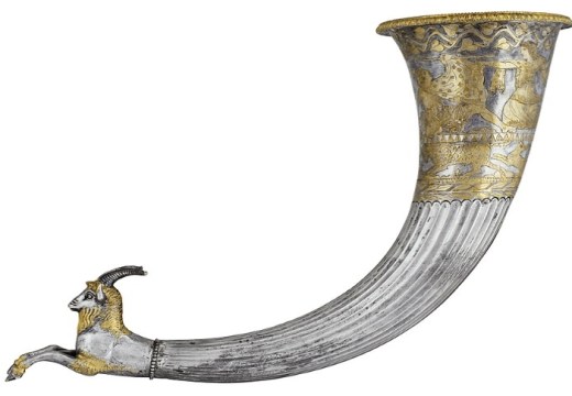 A silver rhyton depicting the death of Orpheus (c. 420–410 BC), from the Vassil Bojkov Collection, Sofia.