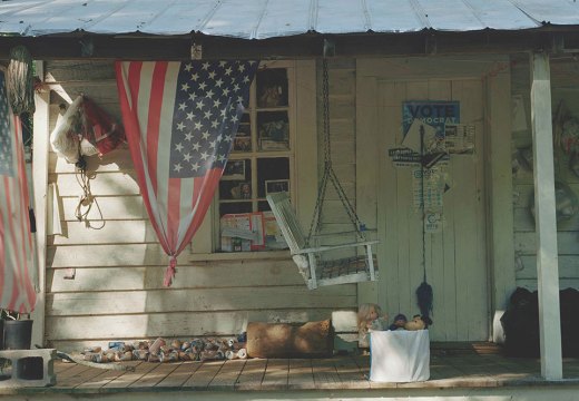 Documentation of the yard and porch of the artist Emmer Sewell.