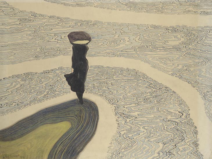 Woman at the Shoreline (1910), Léon Spilliaert.