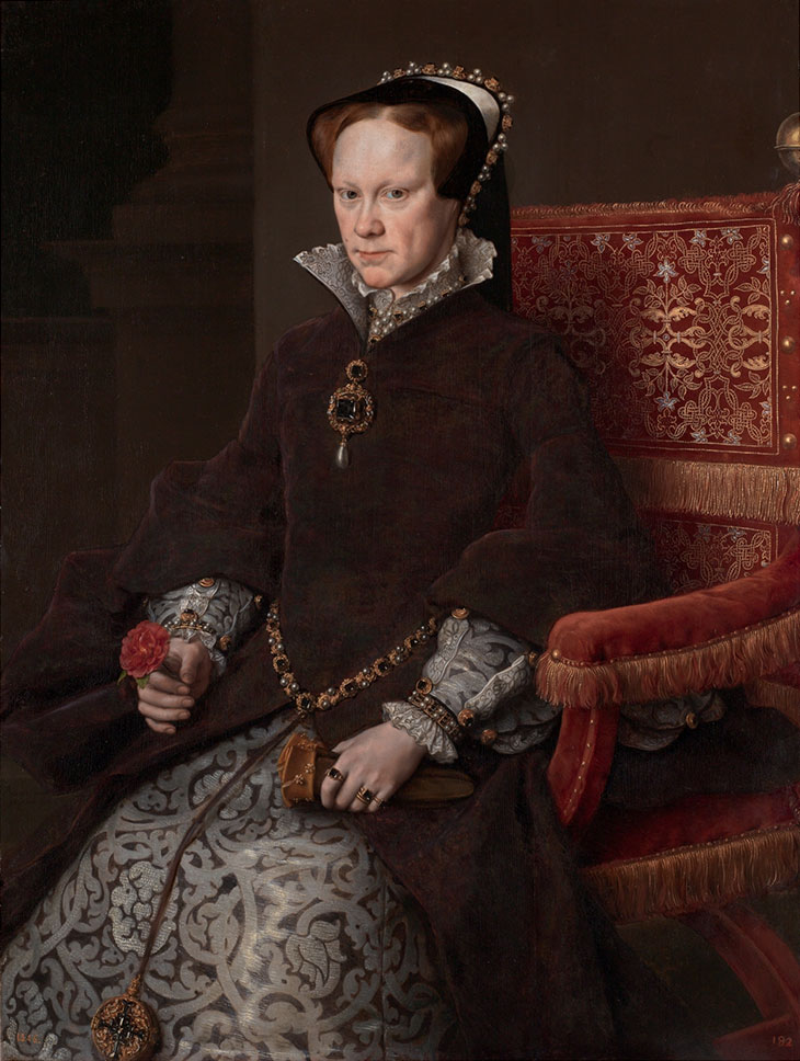Mary Tudor, Queen of England, Second Wife of Philip II (1554), Anthonis Mor.
