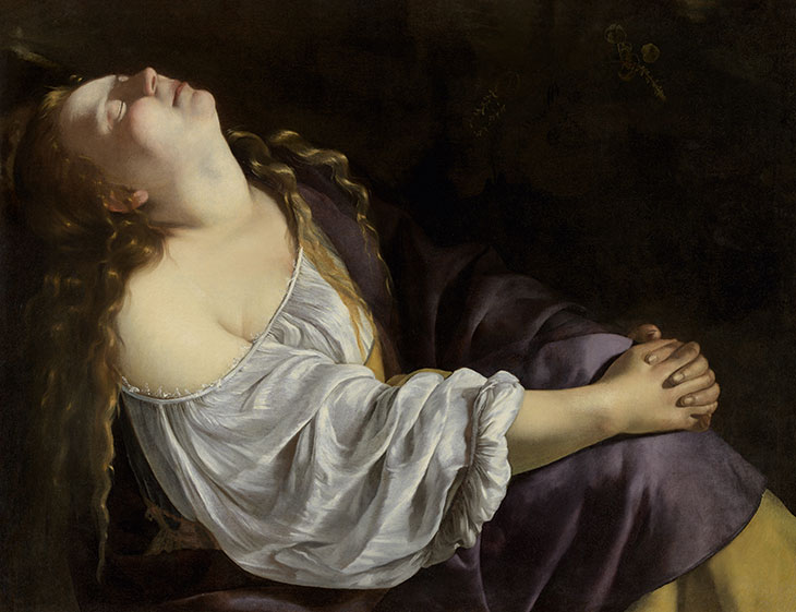 Mary Magdalen in Ecstasy (c. 1620/25 or c. 1630/35), Artemisia Gentileschi. Private collection.