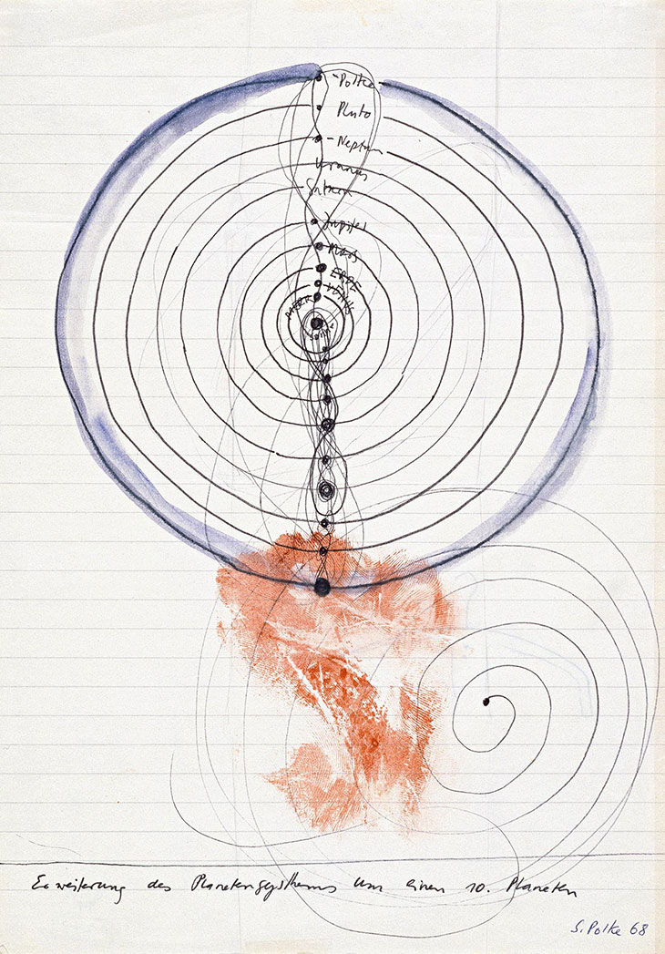Expanding the Planetary System with a 10th Planet (1968), Sigmar Polke.