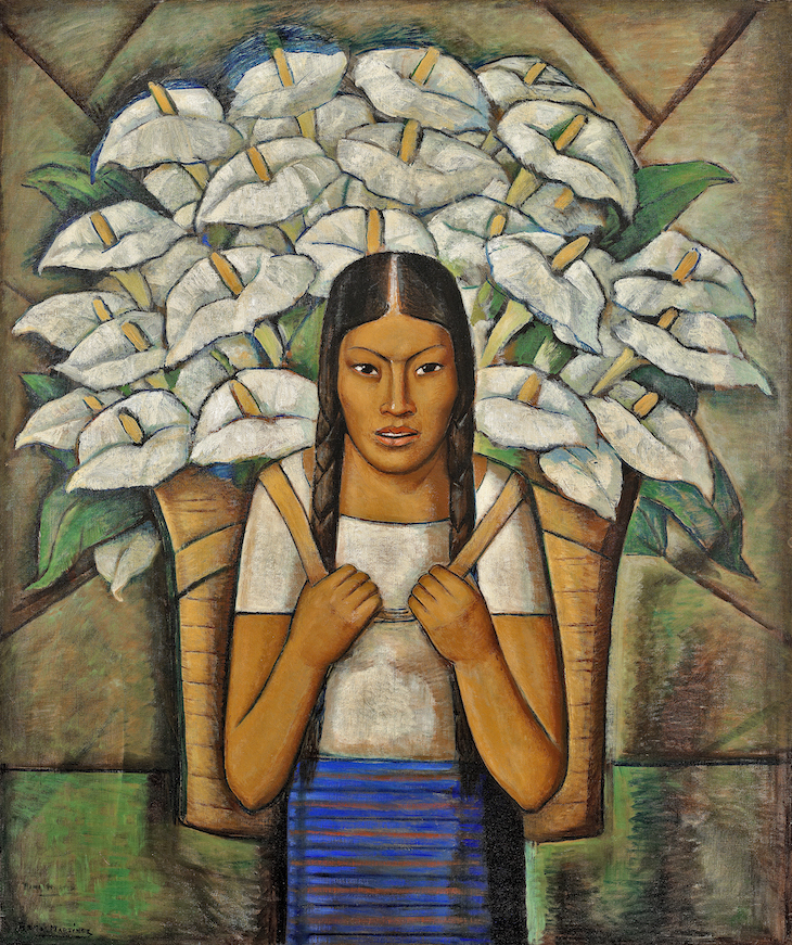 Lily Vendor (Vendedora de Alcatraces) (1929), Alfredo Ramos Martínez.