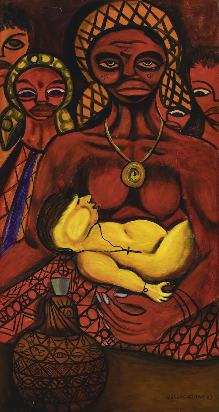 The Poet as a Child (O bebé poeta) (1963), Malangatana Ngwenya.