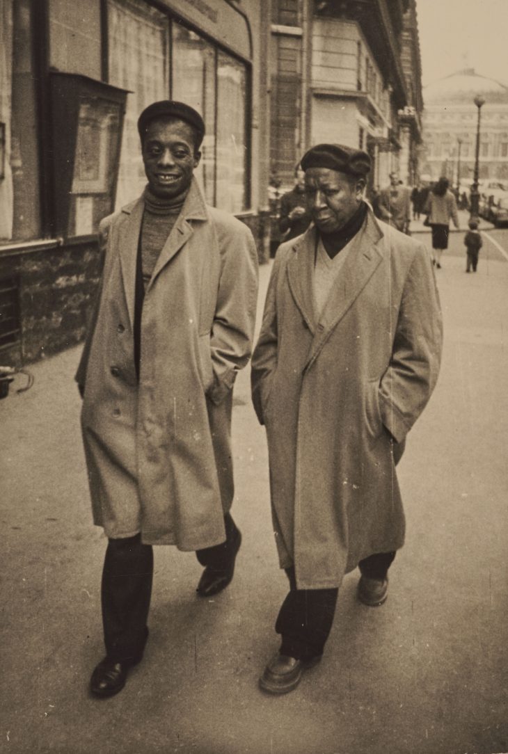 Photograph of James Baldwin and Beauford Delaney in Paris, c. 1960. Estate of Beauford Delaney