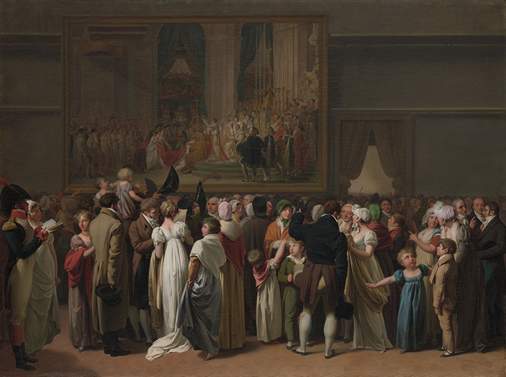 The Public Viewing David’s ’Coronation‘ at the Louvre (1810), Louis Léopold Boilly. Metropolitan Museum of Art, New York