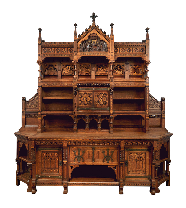 ‘Pericles dressoir’ (1866), designed by Bruce J. Talbot and manufactured by Holland & Sons.