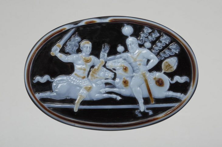 Cameo of Shapur and Valerian (after 260), Iran.