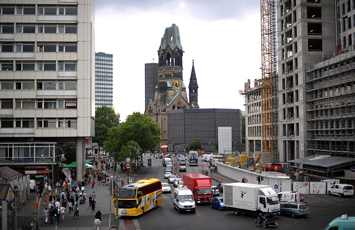 The Kaiser-Wilhelm-Gedaechtniskirche in Berlin in 2010. Photo: JOHANNES EISELE/AFP via Getty Images