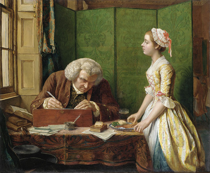 Dr Johnson at Cave’s, the Publisher (1854), Henry Wallis