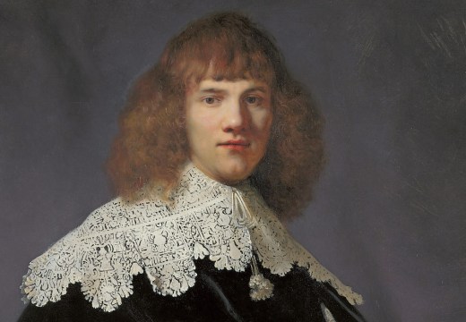 Portrait of a Young Gentleman (detail; 1633–34), Rembrandt.
