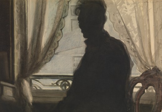 The Silhouette of the Artist (1907), Léon Spilliaert. Museum voor Schone Kunsten, Ghent. Photo: Hugo Maertens