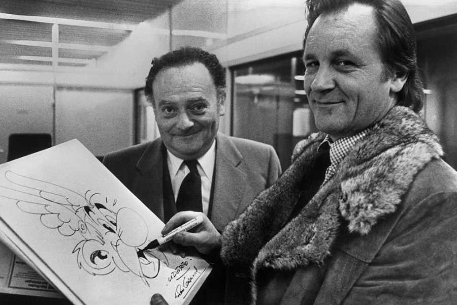 René Goscinny and Albert Uderzo in the late 1970s. Photo: STAFF/AFP via Getty Images