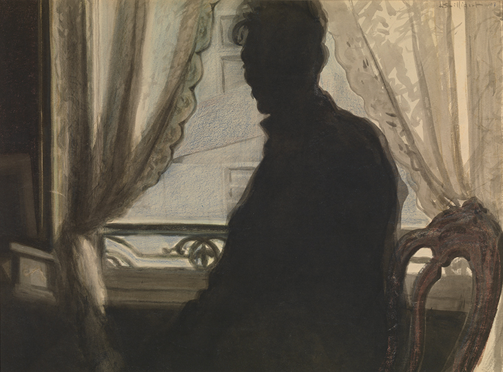 Silhouette of the Artist (1907), Léon Spilliaert. Museum voor Schone Kunsten, Ghent.