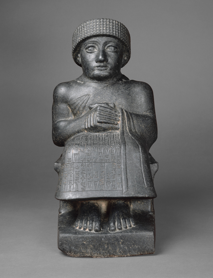 Statue of Gudea (c. 2090 BC), Neo-Sumerian.