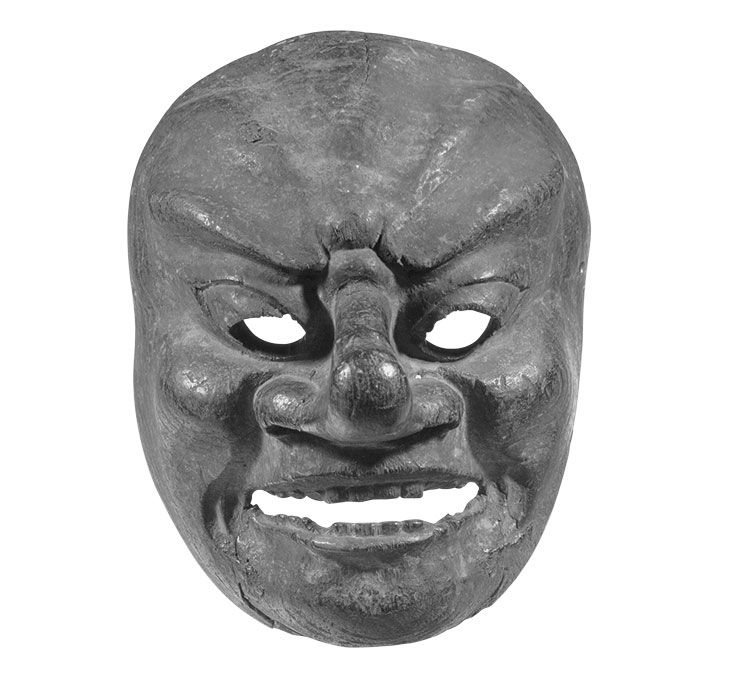 Bugaku mask (12th century), Japan. Metropolitan Museum of Art, New York
