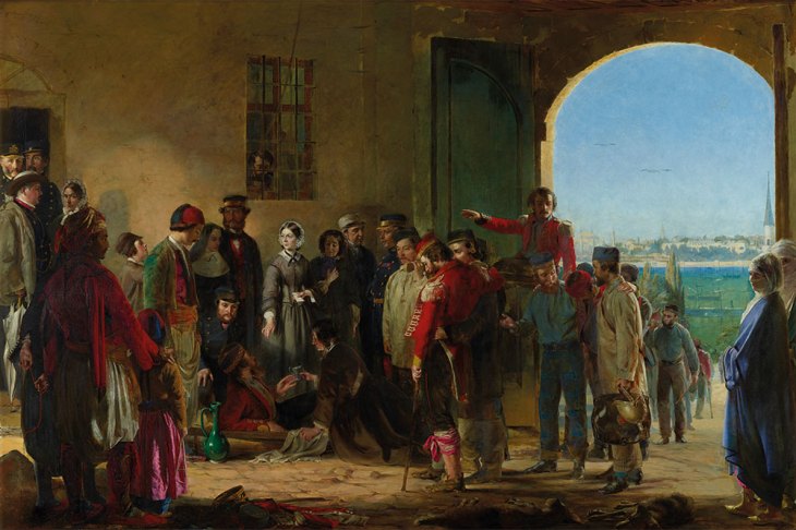 The Mission of Mercy: Florence Nightingale receiving the Wounded at Scutari (1857), Jerry Barrett. National Portrait Gallery, London