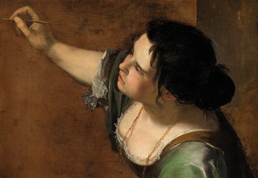 Self-Portrait as the Allegory of Painting (La Pittura) (detail; c. 1638–39), Artemisia Gentileschi.
