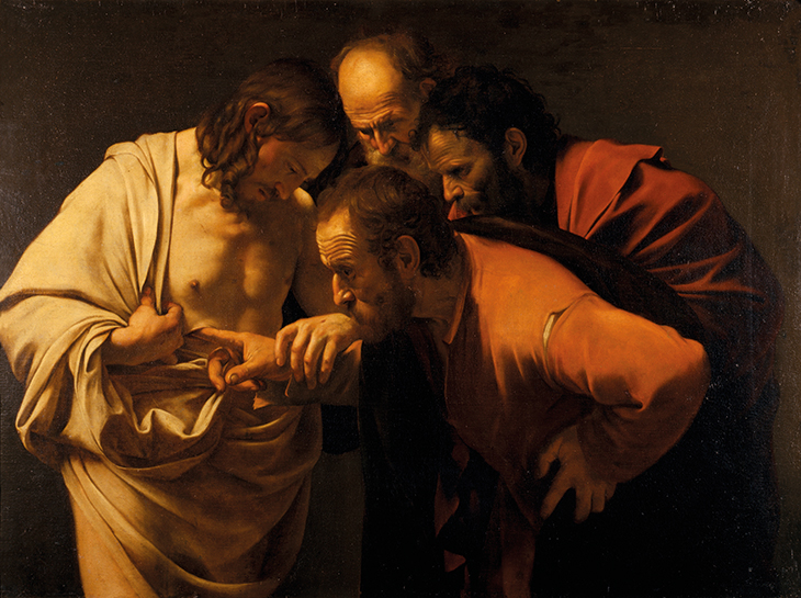 The Incredulity of St Thomas (c. 1601–02), Caravaggio. Sanssouci, Potsdam