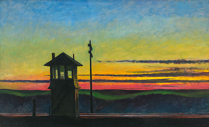 Railroad Sunset (1929), Edward Hopper.