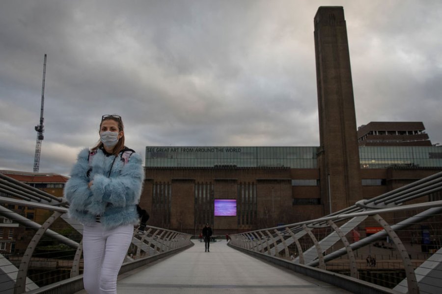 A view of Tate Modern, London, in March 2020.