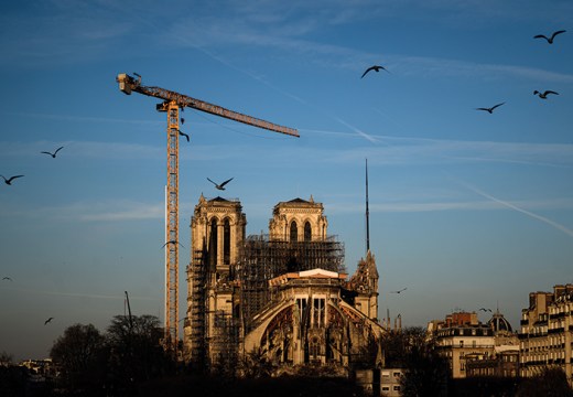 Notre-Dame Cathedral in Paris in January 2020.