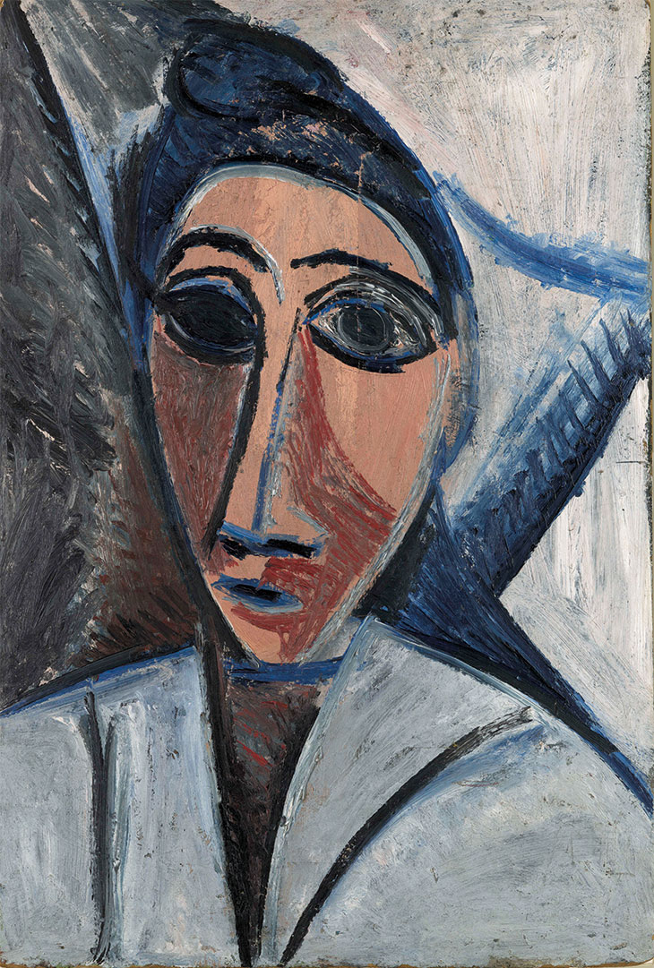 Bust of Woman or Sailor (Study for ‘Les Demoiselles d’Avignon’) (1907), Pablo Picasso.
