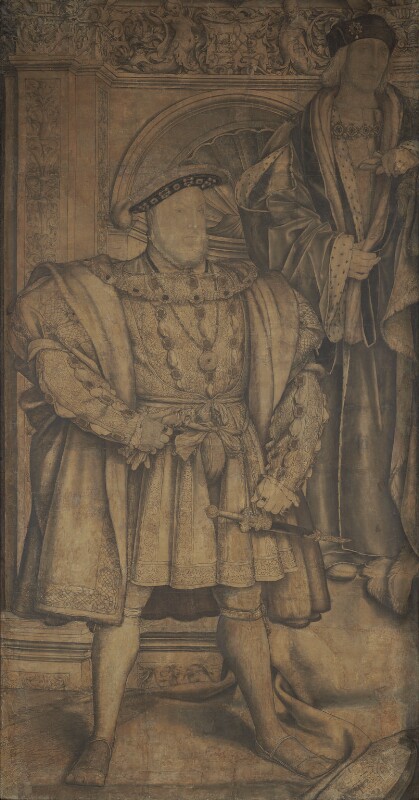 King Henry VIII; King Henry VII (c. 1536–37), Hans Holbein the Younger. National Portrait Gallery, London.