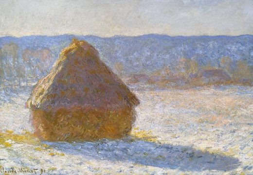 Grainstack (Snow Effect) (1891), Claude Monet.