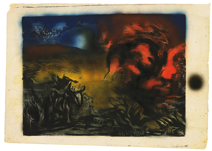 Landscape with Steer (c. 1936–37), Jackson Pollock.