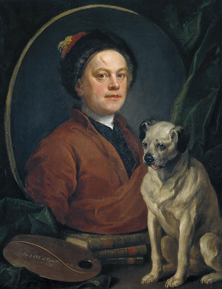 The Painter and his Pug (1745), William Hogarth